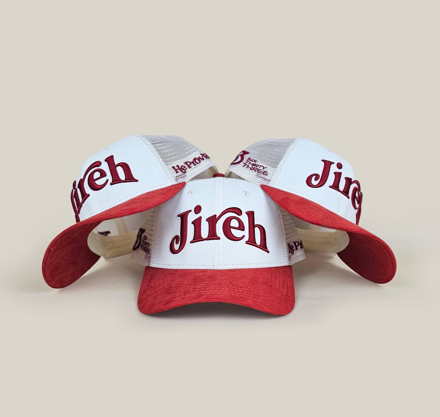 Jireh Cranberry Cream Hat